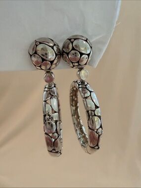 John Hardy Hoop Drop Earrings
